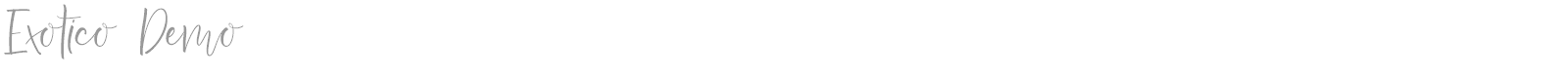Exotico font preview
